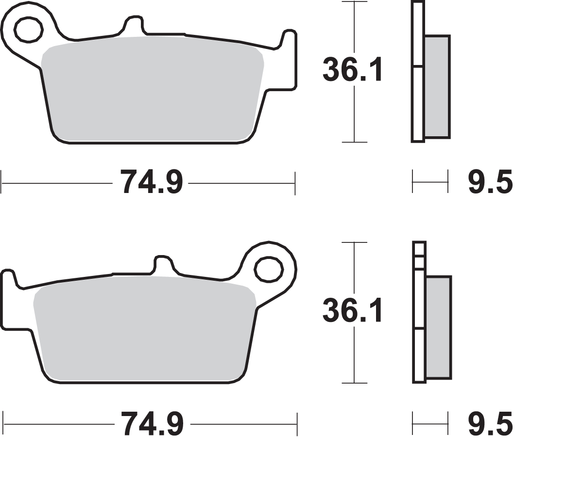 SI Offroad Sintered Brake Pads