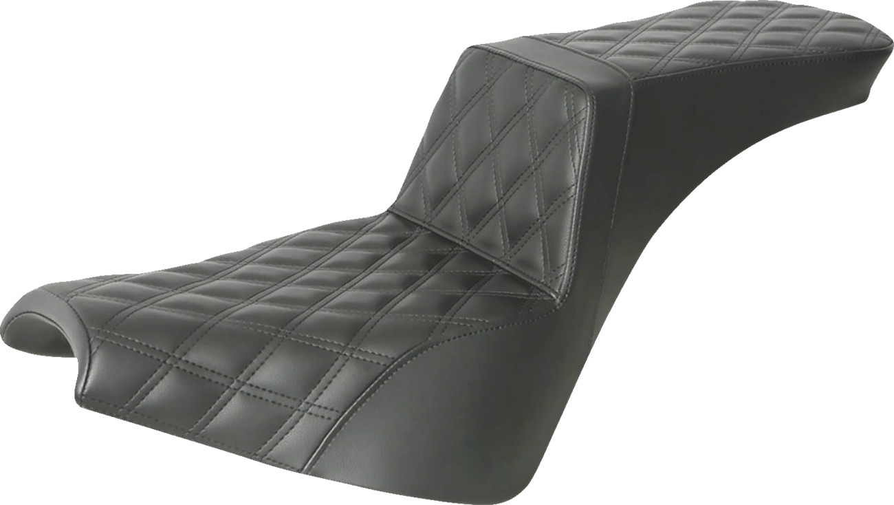 Saddlemen Tour Step-Up LS Lattice Stitch Seat For Harley Softail FXBB/S / FXST 2018-2026