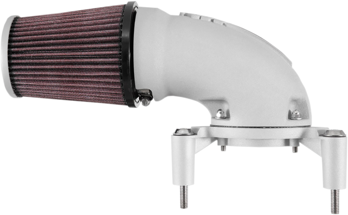 K & n Aircharger® Intake System with Cast Aluminum Intake Tube - Satin Silver Harley Davidson