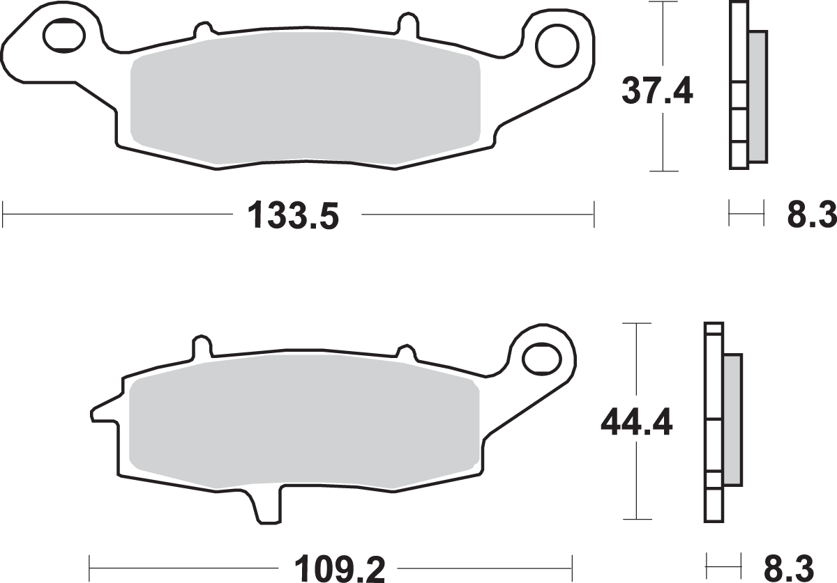 SBS HS Sintered Front Brake Pads 704HS