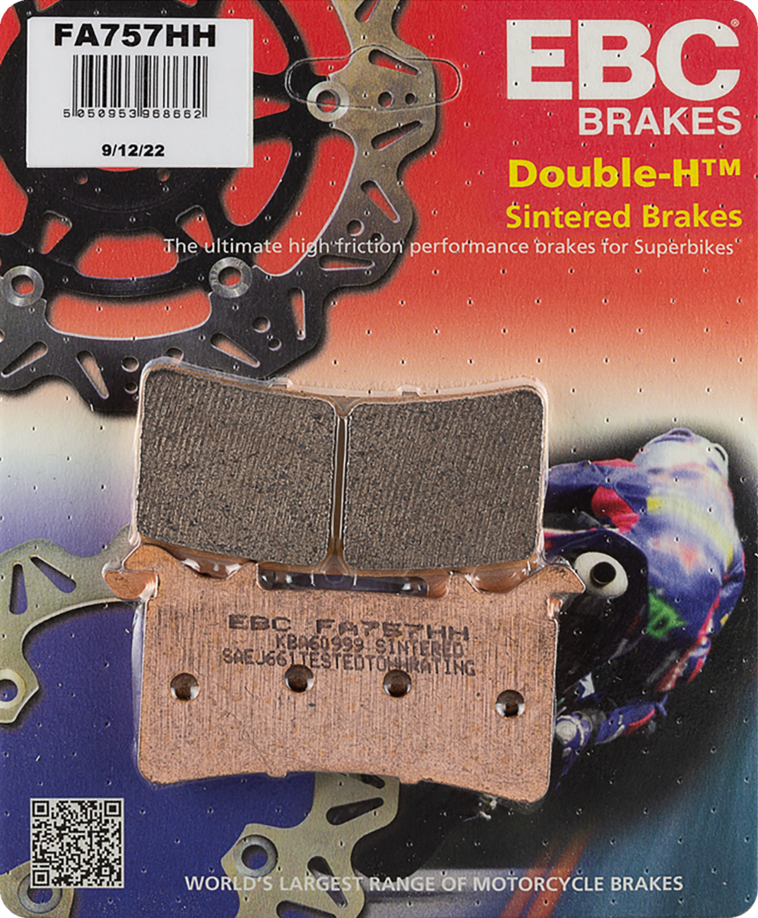 EBC FA757HH Double-H Sintered Front Brake Pads