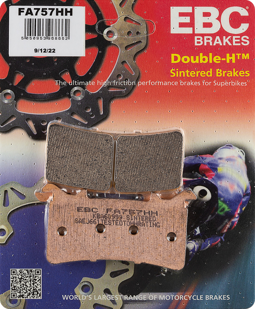 EBC FA757HH Double-H Sintered Front Brake Pads