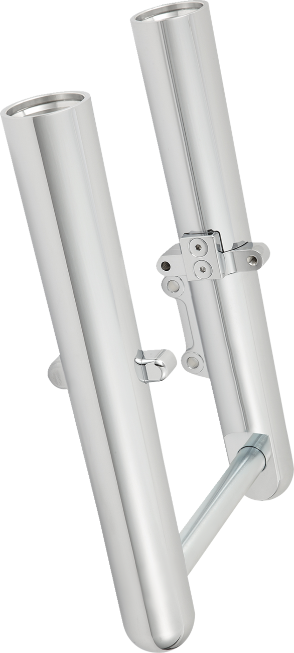 Arlen ness Fork Legs - Chrome - Smooth - Single Disc Harley Davidson