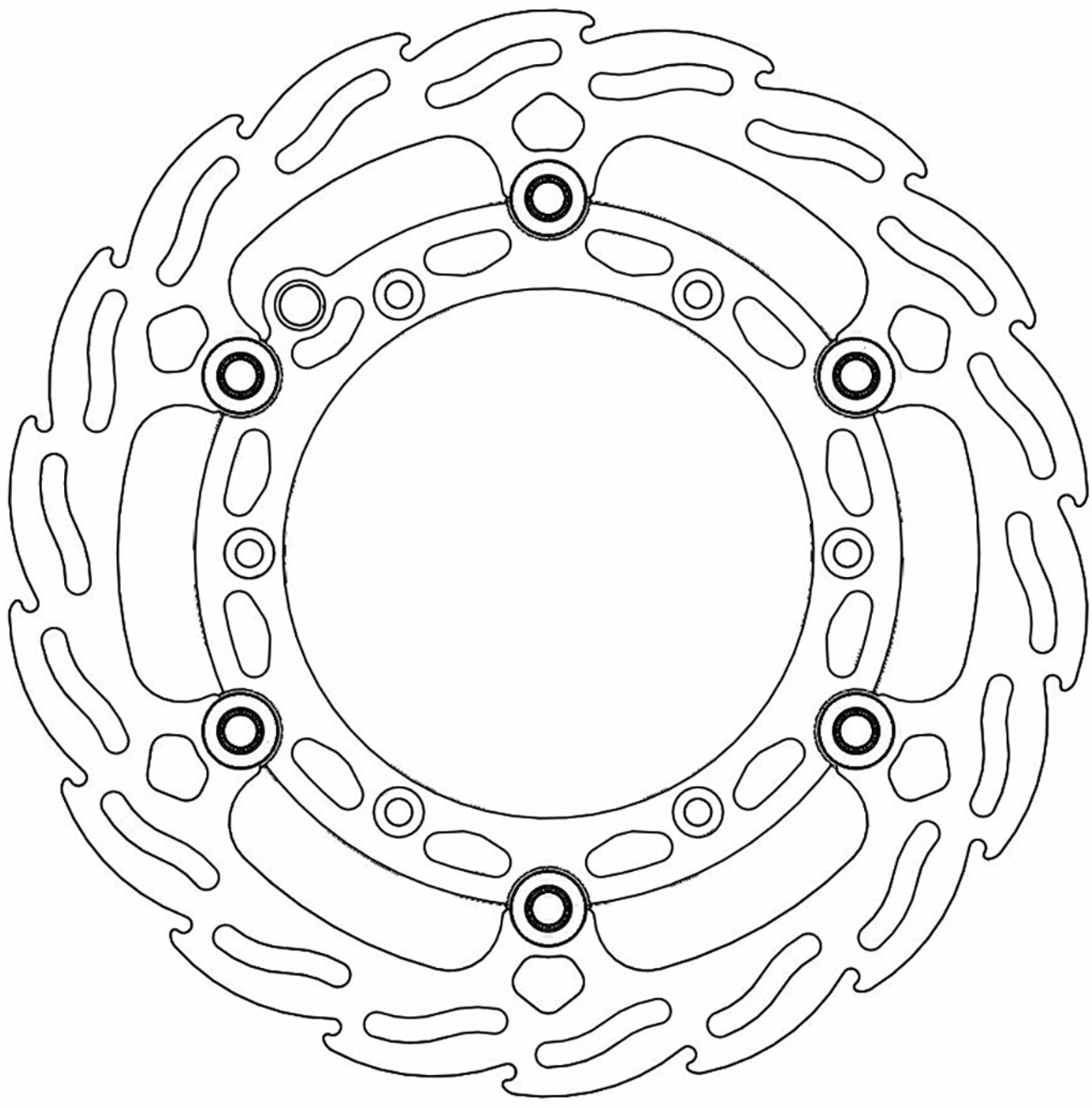 Moto-master Brake Rotor - Front - Flame Gas Gas/Husaberg/Husqvarna/KTM