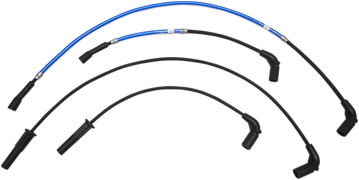 Magnum shielding Spark Plug Wire Set - Blue - FL Harley Davidson