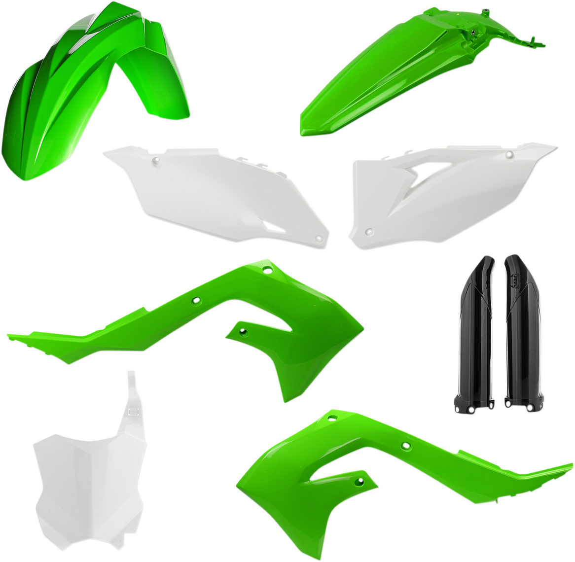 Acerbis Full Replacement Body Kit - '19 OEM Green/White/Black 2021-2024 Kawasaki KX250 / 2019-2023 Kawasaki KX450 / 2021-2024 Kawasaki KX250X