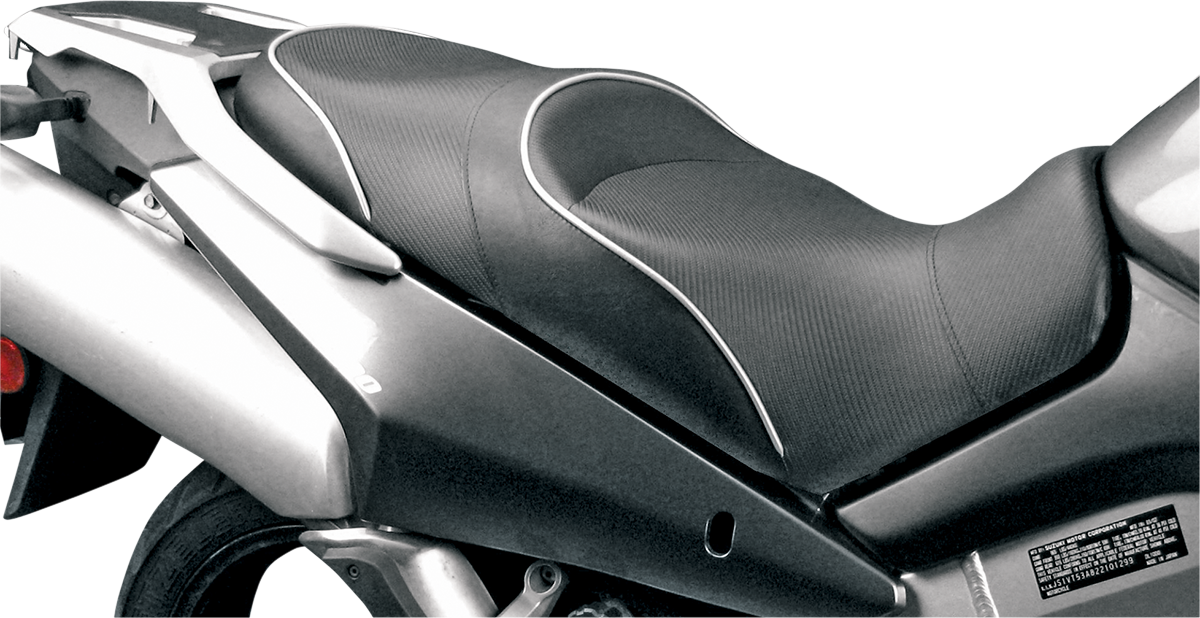 Sargent World Sport™ Performance Seat - Black - Carbon FX - VStrom 650/1000 '02-'13 Suzuki