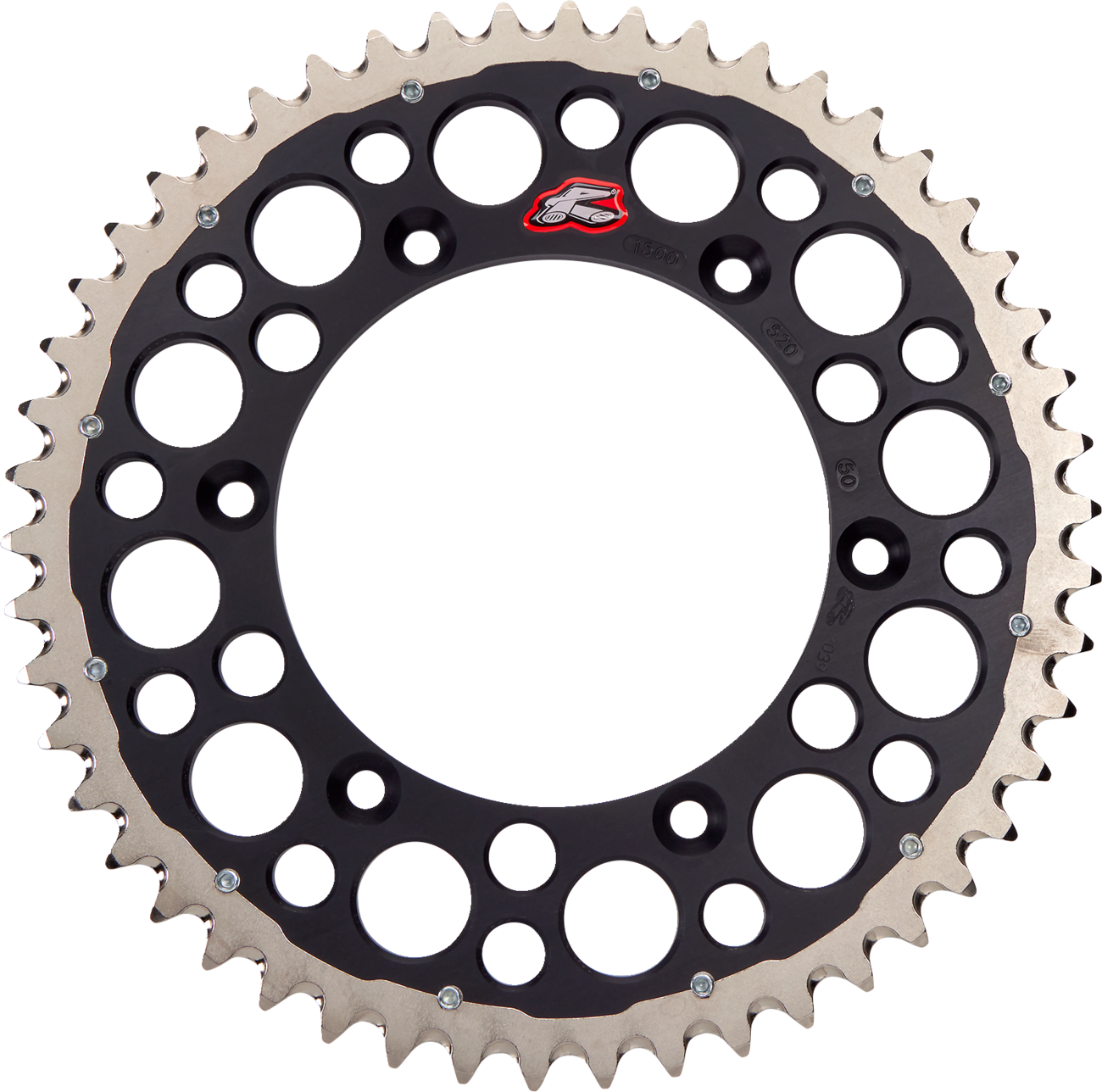 Renthal Twinring™ Rear Sprocket - 50 Tooth - Black - Yamaha 50T