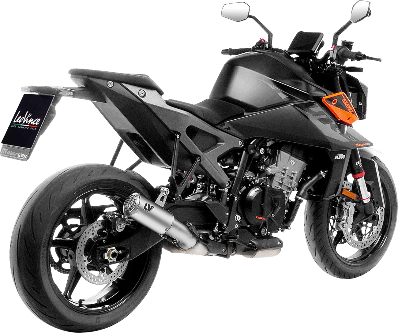 Leovince LV Corsa S Slip-On Muffler - Titanium - KTM 990 Duke