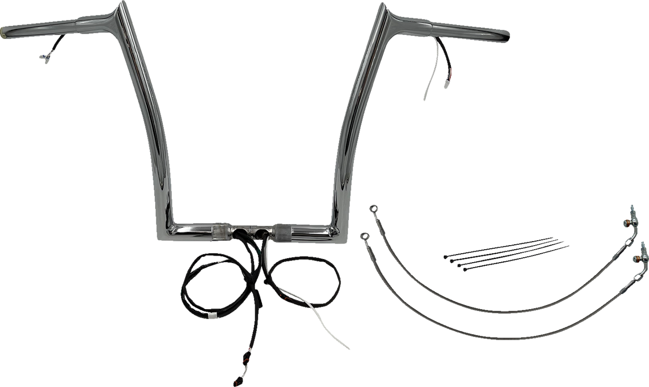 Fat Baggers Inc. 1 1/4" Wired Pointed Top Handlebar Kit For Harley FLTRX / S 2015