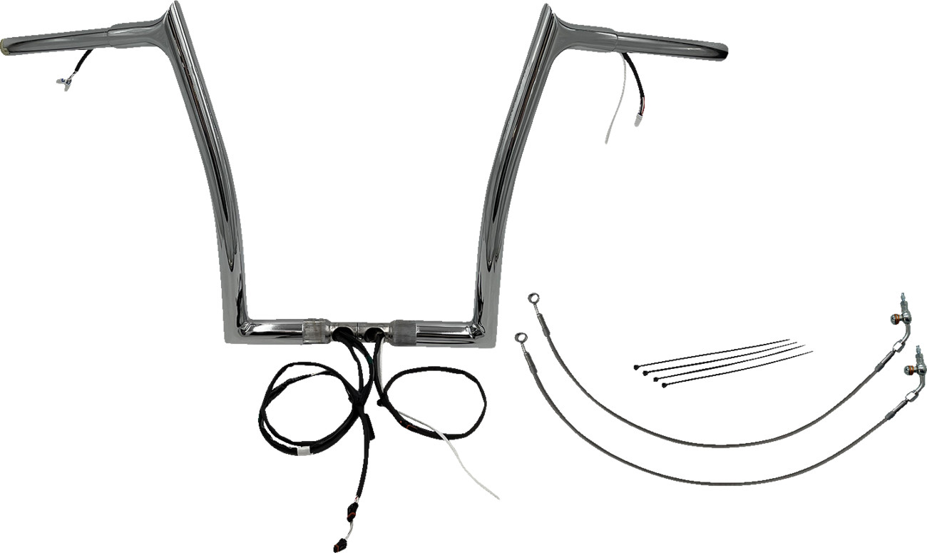 FAT BAGGERS INC. EZ Install Wired 1-1/4" Pointed Top Handlebar Kit