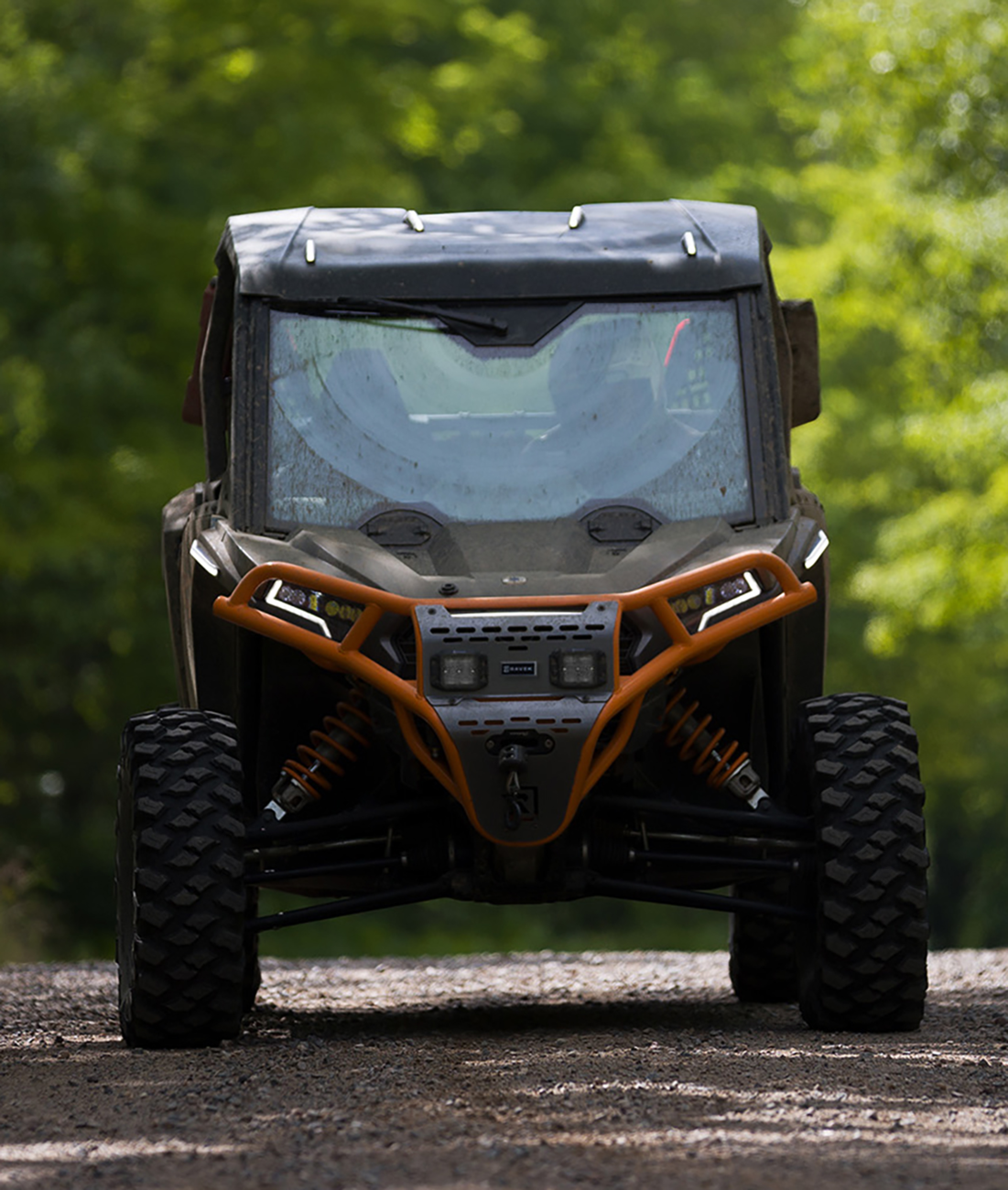Ravek Front Bumper/Skid Plate with White Lights - Orange - RZR XP 1000 2024-2025 Polaris RZR XP 1000 Ultimate / 2024-2025 Polaris RZR XP 1000 Premium / 2024-2025 Polaris RZR XP 1000 Sport
