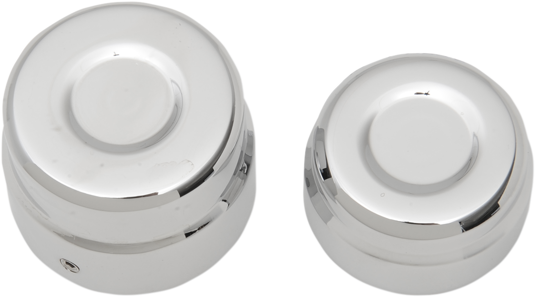 Drag specialties Axle Caps - Rear - Chrome - Pair Harley Davidson