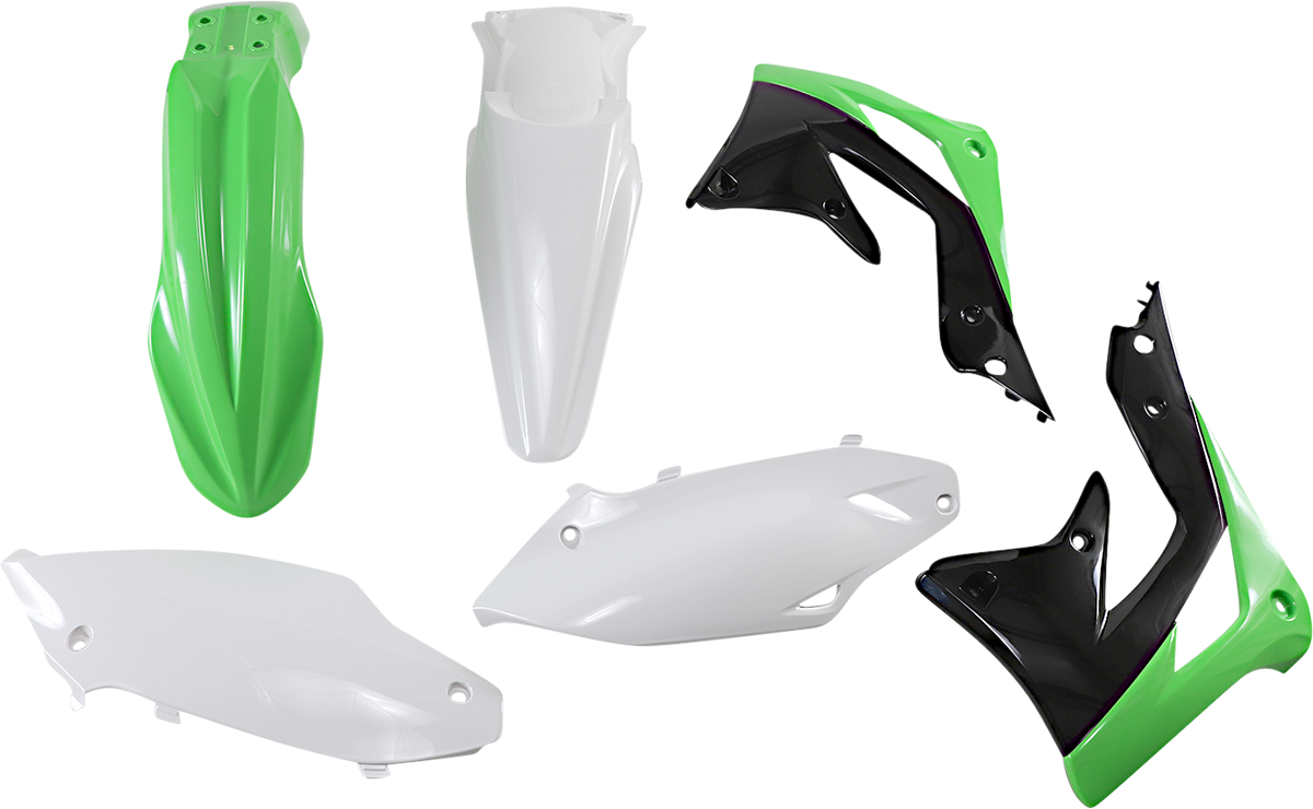Acerbis Standard Body Kit - '13 OEM Green/Black/White - KX 450 F '13-'15 2013-2015 Kawasaki KX450F
