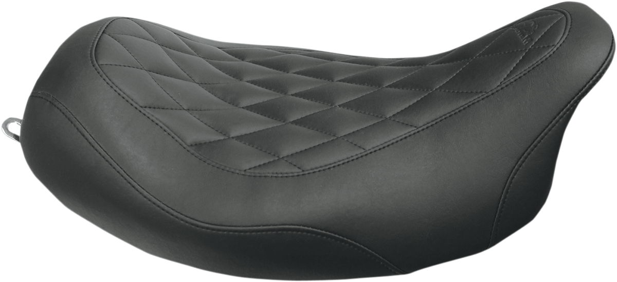 Mustang Wide Tripper Diamond Solo Seat For Harley Touring 2008-2025