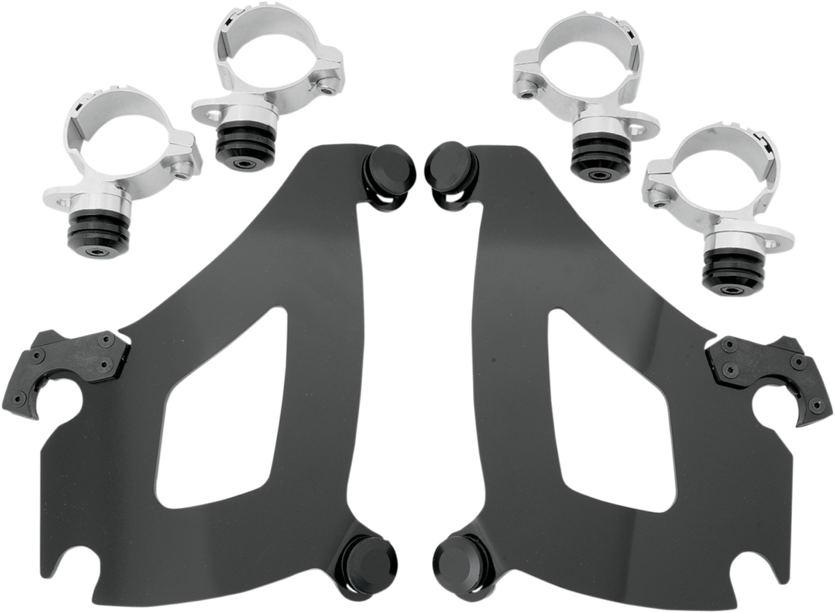 Memphis shades Bullet Mounting Kit - VN900XV Custom - Black Yamaha/Kawasaki