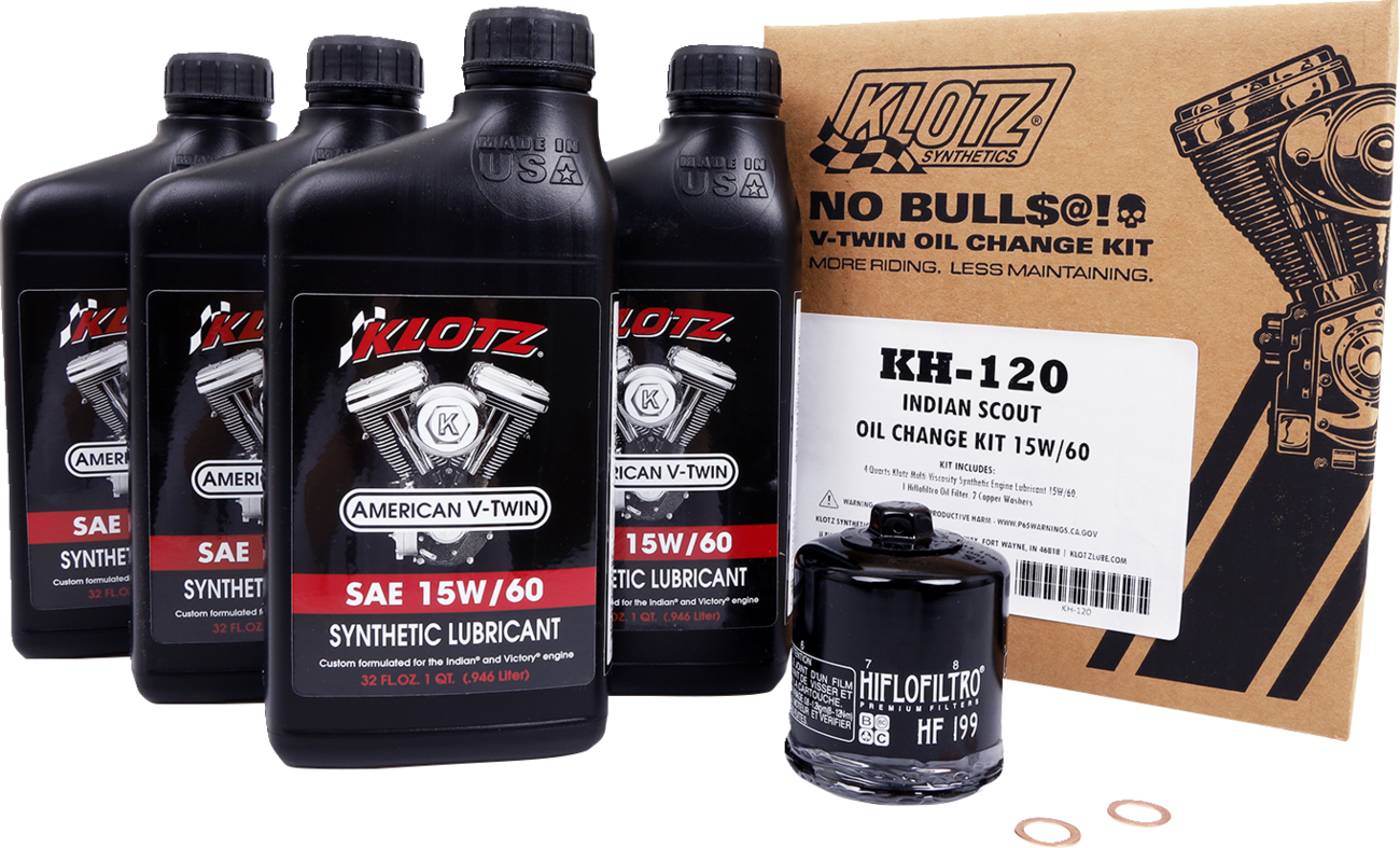 KLOTZ OIL Synthetic Oil Change Kit