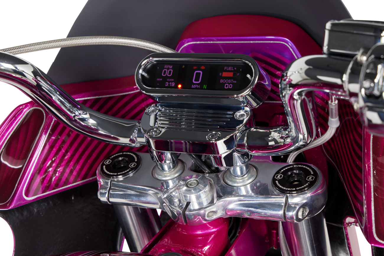 Dakota Digital Angled Top Clamp Gauge Mount For Harley