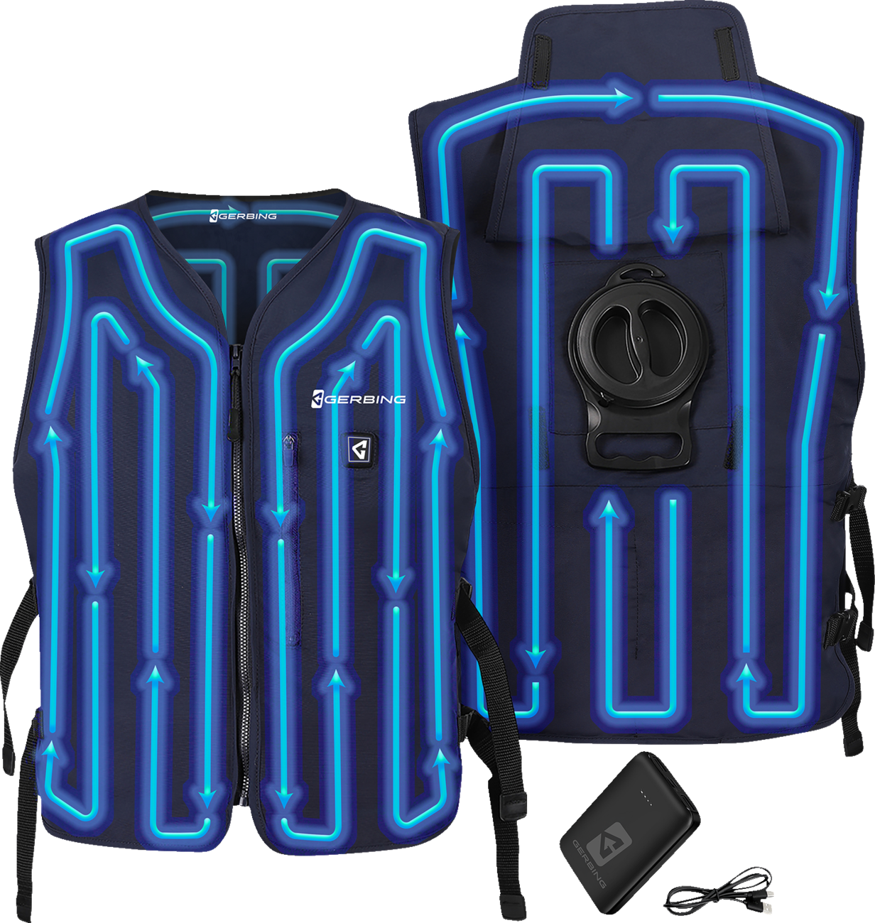 Gerbing heated clothing 5V Touch Button Circulatory Cooling Vest