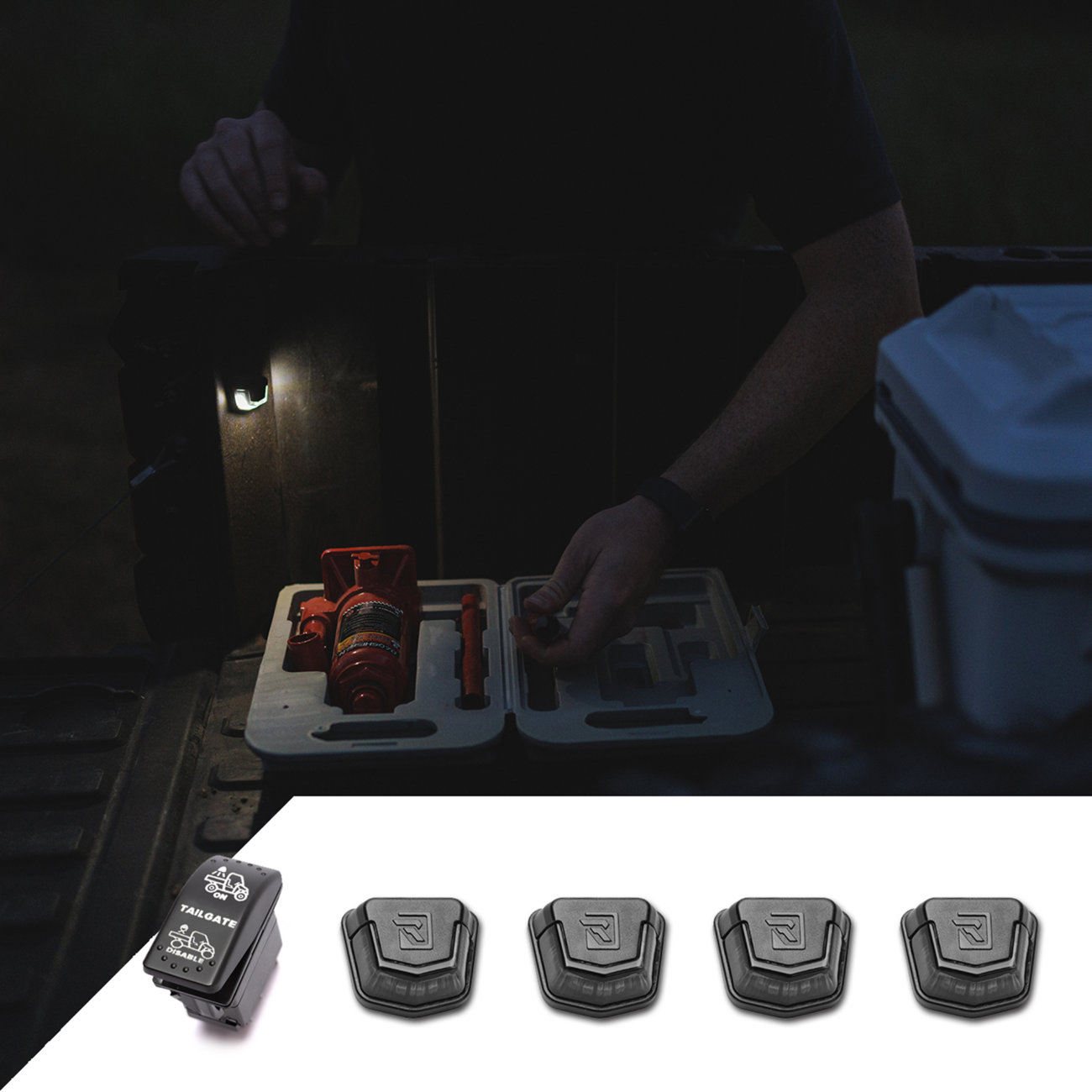 Ravek Trunk Bed Light - White - U-Force CFMOTO