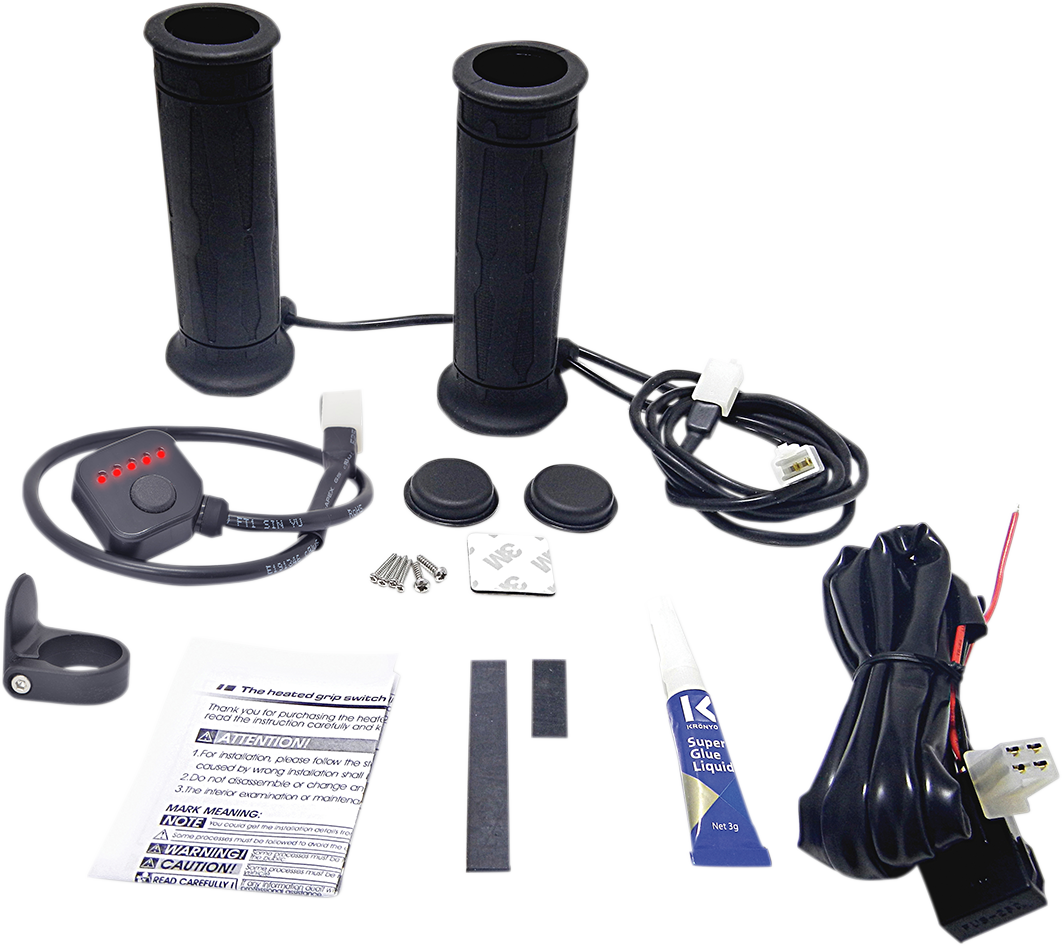 5 Level Twist Throttle Heated Grips