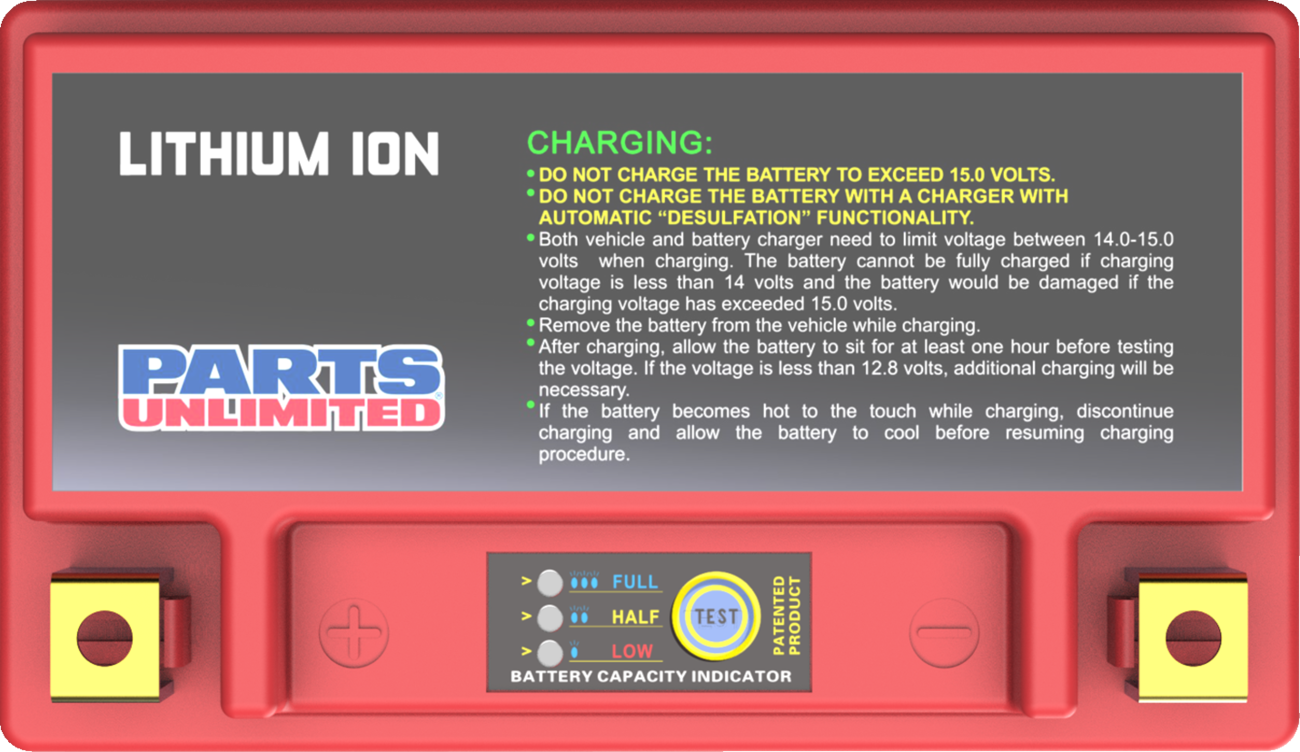 PARTS UNLIMITED Lithium LiFePO4 Battery