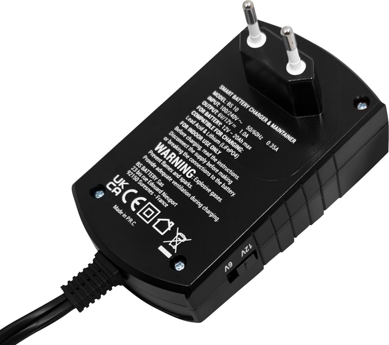 BS BATTERY BS10 Smart Battery Charger & Maintainer