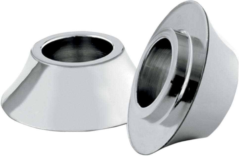 Rc components Spacers - Front/Axle - Tapered - Chrome - Pair - '00-'07 Touring Harley Davidson