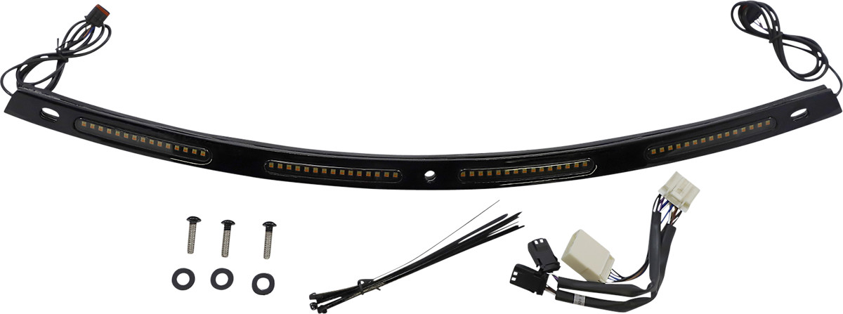 Custom Dynamics Dual Function LED Windshield Trim for Harley Electra Glide 1996-2005