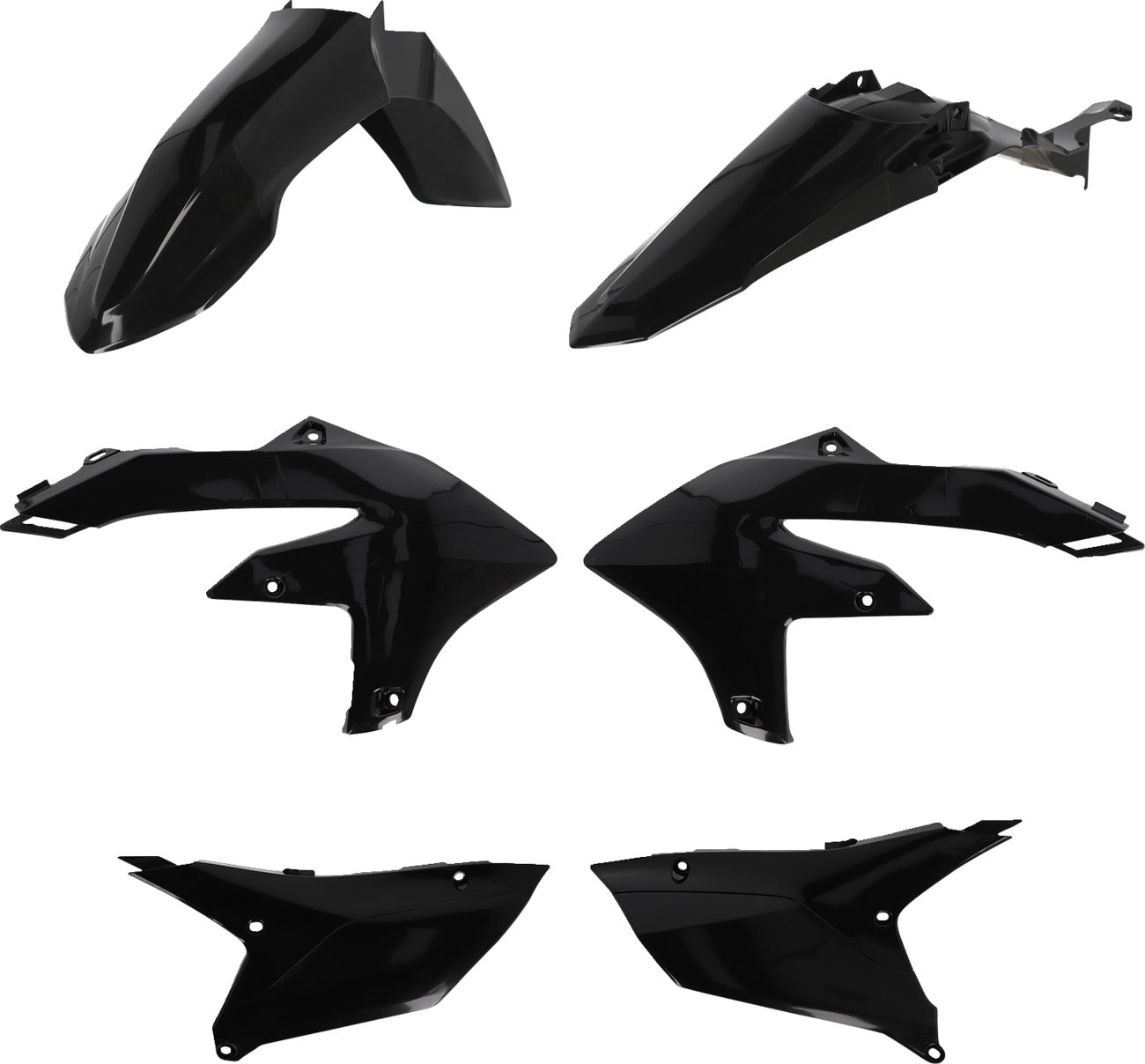 Acerbis Standard Body Kit - Black - YZ 250/450 F/FX '23-'25 Yamaha