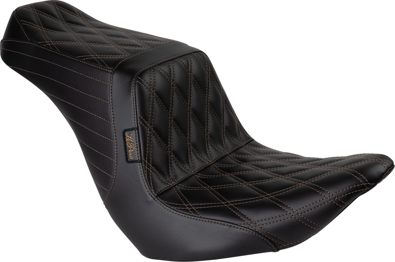 Le Pera TailWhip Double Diamond Stitch 2-Up Seat For Harley FXLR / FLSB 2018-2026