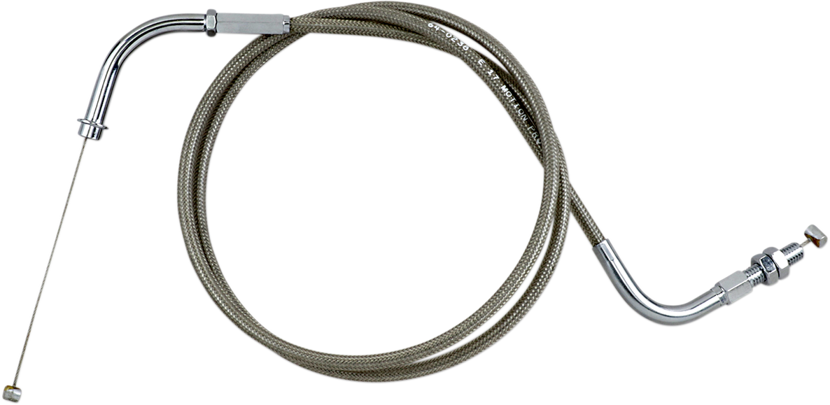 MOTION PRO Armor Coat Stainless Steel Throttle/Idle Cable for Cruisers