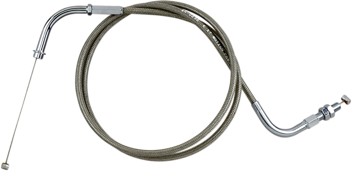 MOTION PRO Armor Coat Stainless Steel Throttle/Idle Cable for Cruisers