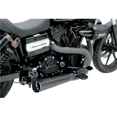 EXHAUST 2-1 BLK 6-17 DYNA