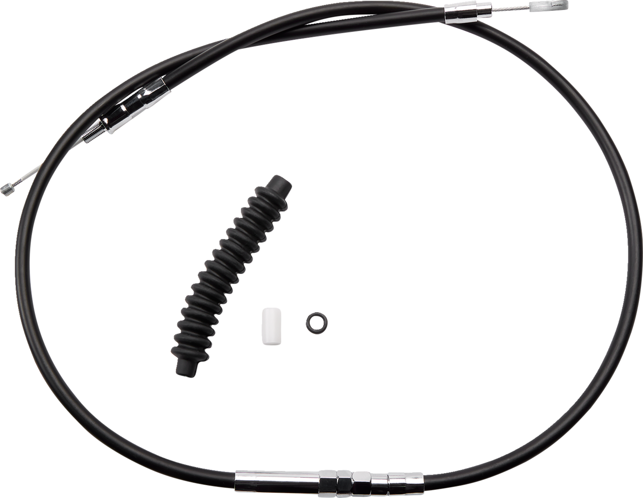 Drag specialties High-Efficiency Black Vinyl Clutch Cable - 80" Harley Davidson