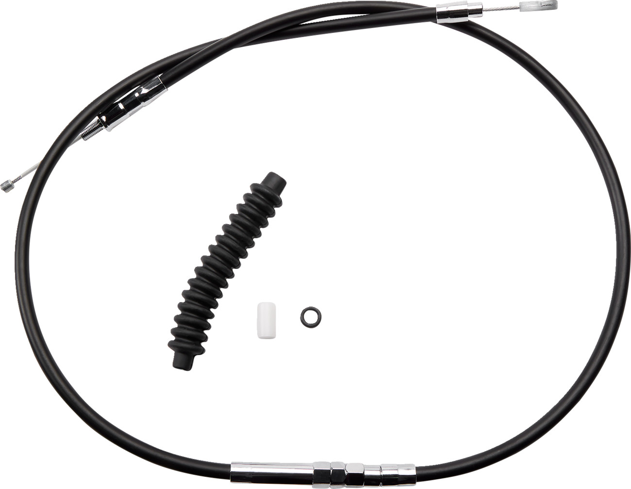 Drag Specialties High-Efficiency Black Vinyl Clutch Cable