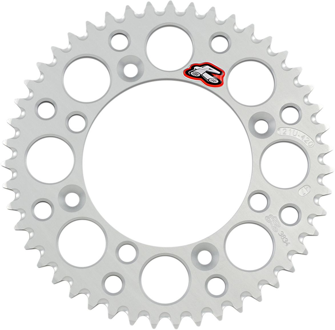 Renthal Rear Sprocket - Aluminum - 47 Tooth - Silver - YZ 65 2018-2025 Yamaha YZ65 47T