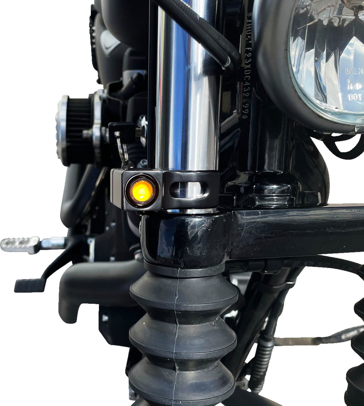 Joker Machine Rat Eye Fork Mount LED Turn Signals