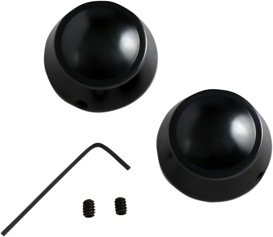 Drag specialties Swingarm Pivot Bolt Cover - Gloss Black Harley Davidson