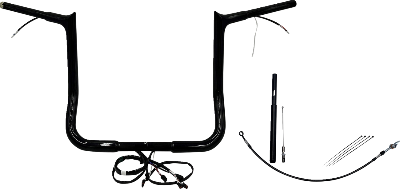 FAT BAGGERS INC. EZ Install Wired 1-1/4" Pointed Top Handlebar Kit