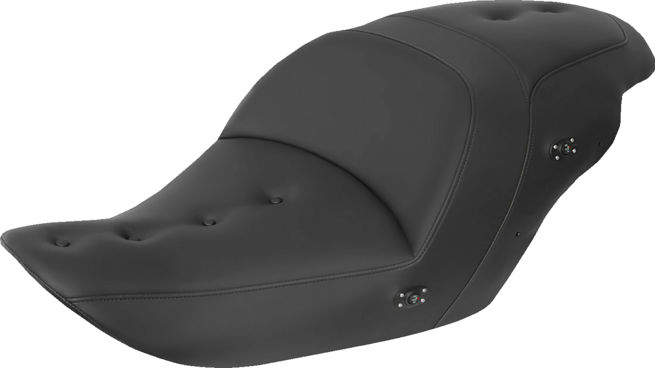 Saddlemen Heated Roadsofa™ Pillow Top Seat - Without Backrest - Black 2017-2017 Honda GL1800F6B Gold Wing Bagger / 2014-2017 Honda GL1800B Gold Wing F6B Deluxe / 2014-2016 Honda GL1800B Gold Wing F6B