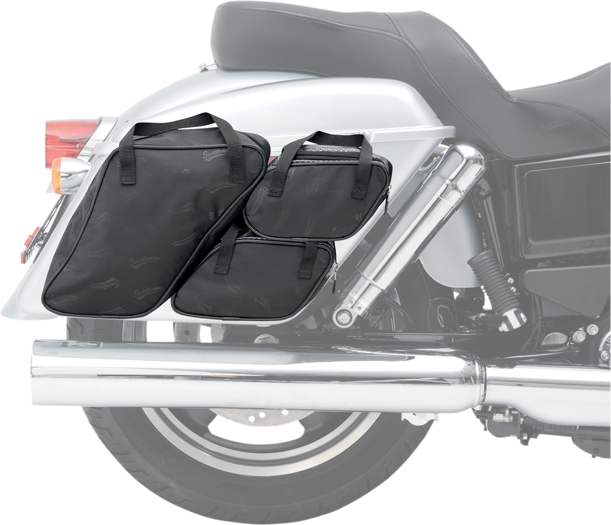 Saddlemen Black 4 Pack Saddlebag Liners For 12 16 Harley Dyna