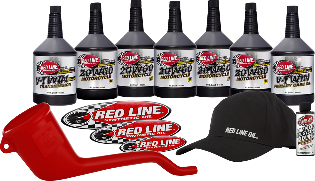 RED LINE SYNTHETIC OIL V-Twin Powerpack Kit