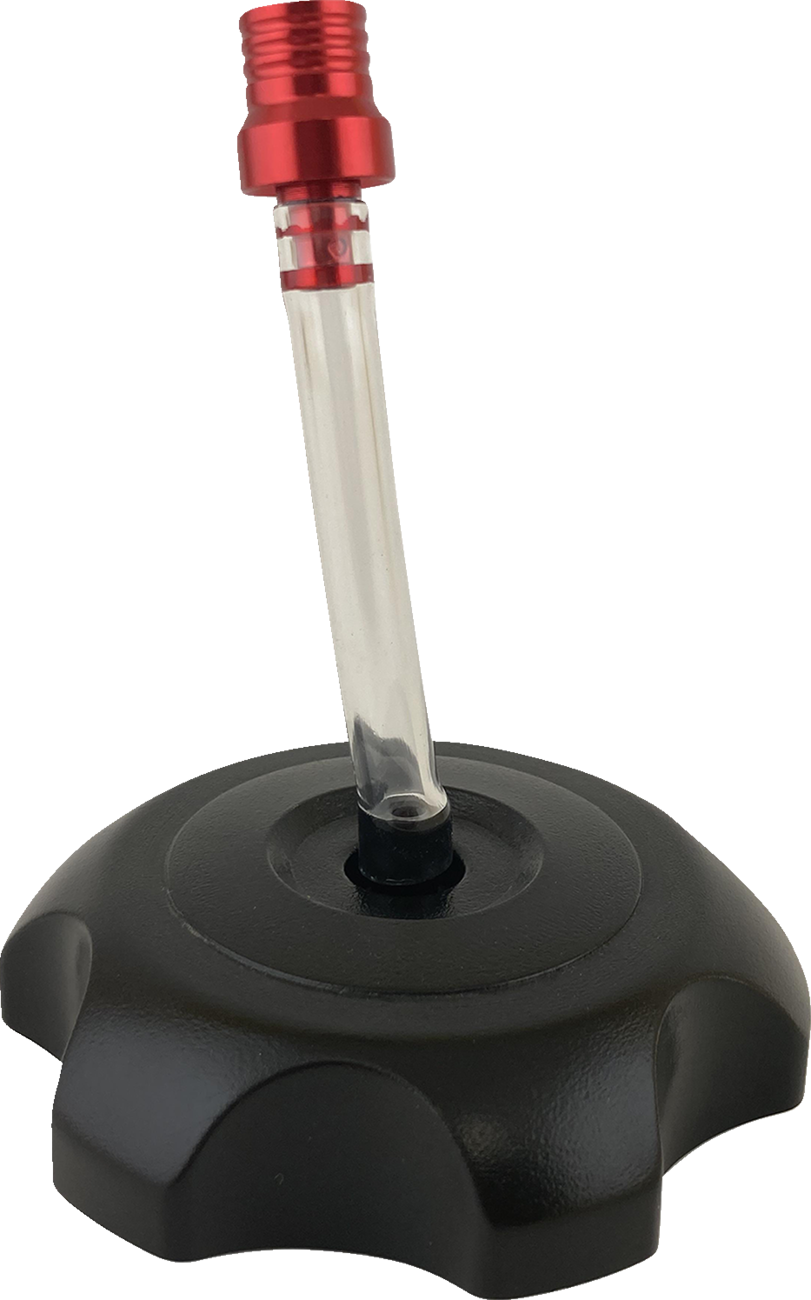 No Toil Vent Cap Red Anodized Aluminum Universal NTVC-004