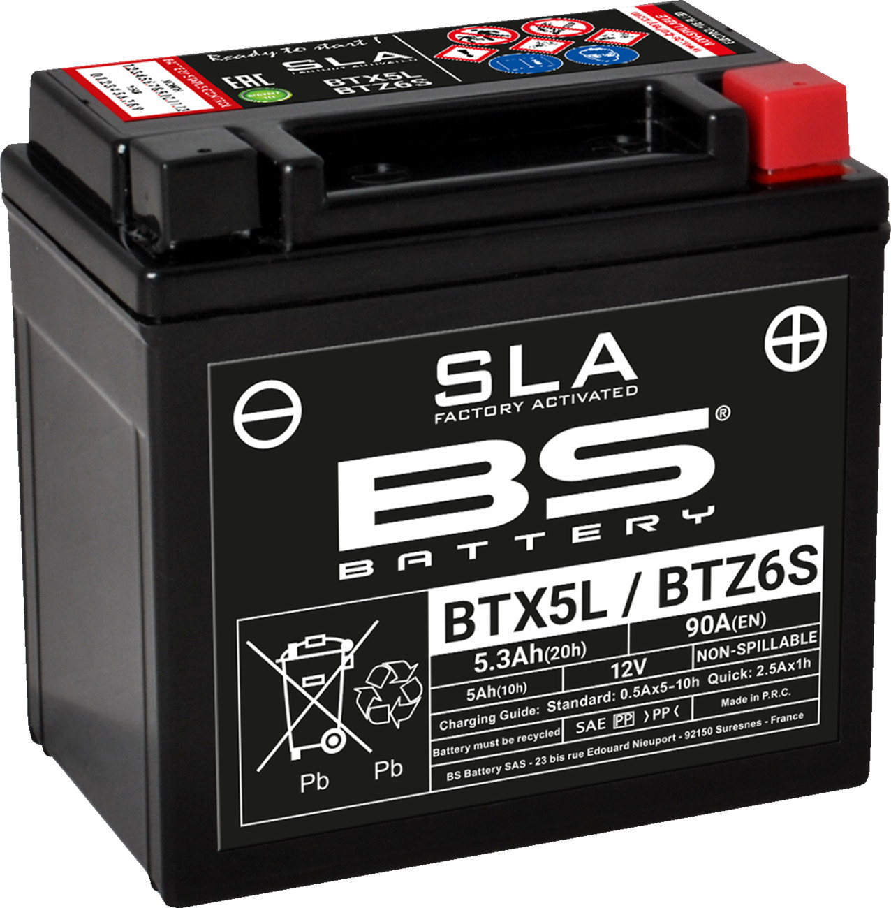 SLA Factory- Activated AGM Maintenance-Free Battery