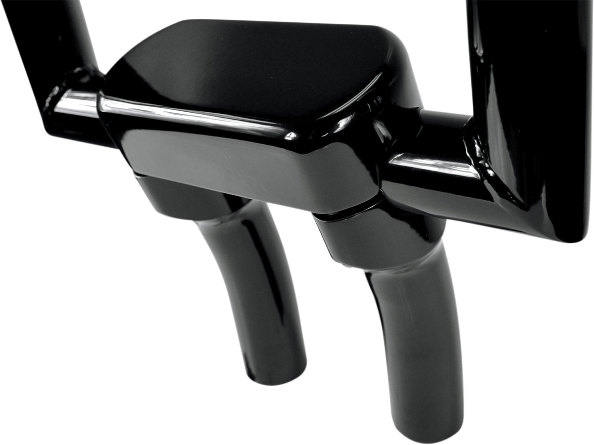 La choppers Hefty Handlebar Riser & Top Clamp Kit - 5-1/2" - Black