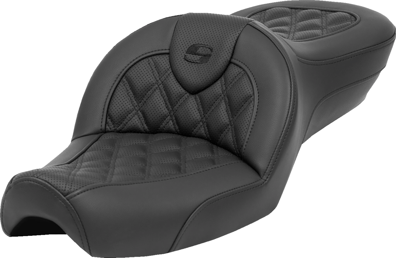 Saddlemen Roadsofa LS Lattice Stitch 2-Up Seat For Harley Sportster 1979-2003