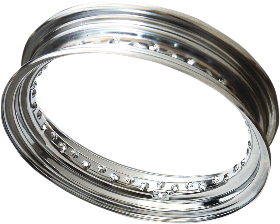 Drag specialties Rim - 40 Hole - Chrome - 16x3 - Side Metal Valve