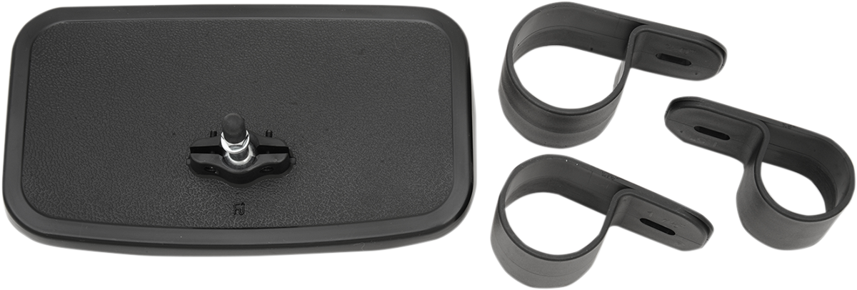 Emgo Mirror - Rear View - Rectangle - Black
