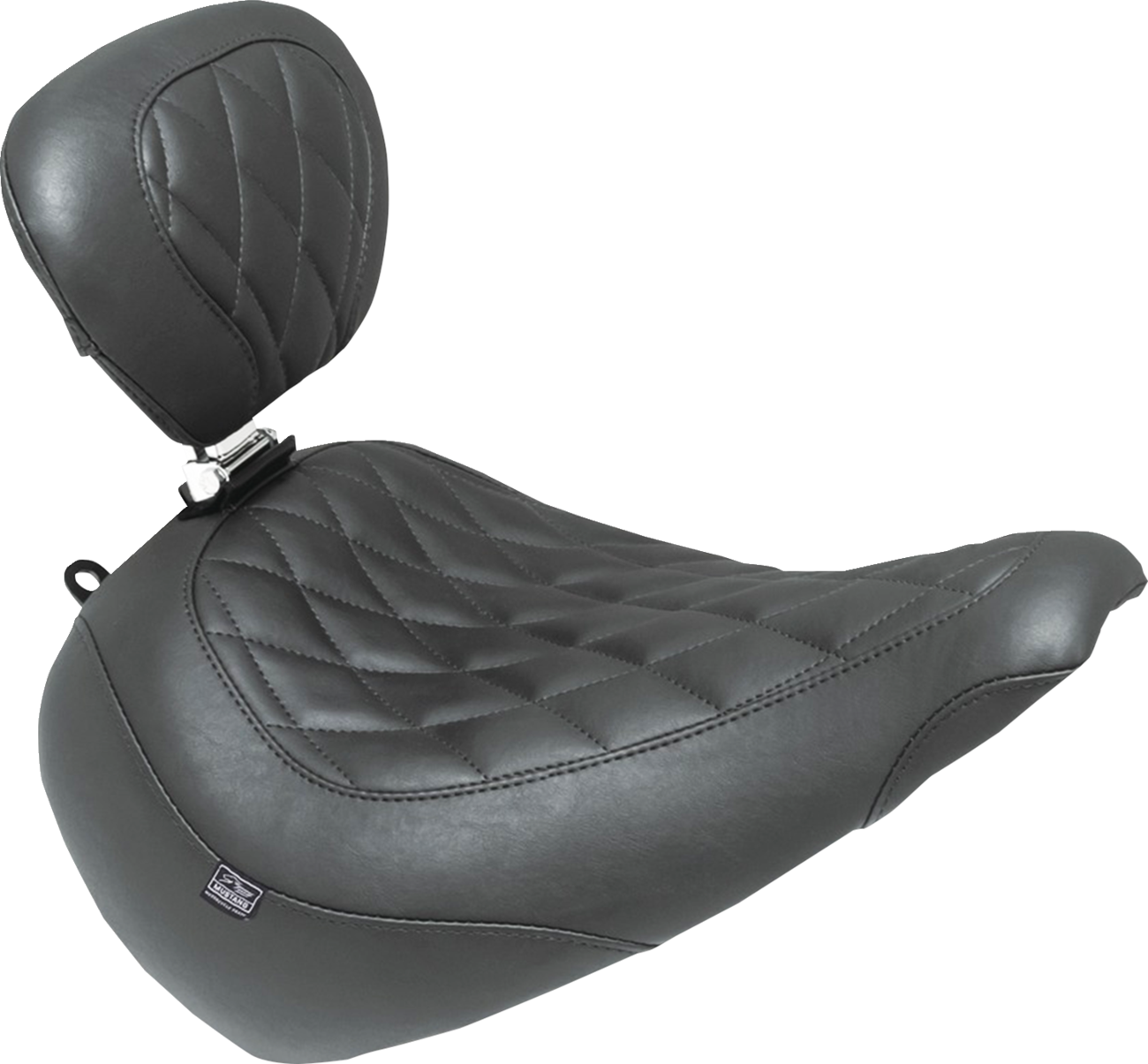 Mustang Wide Tripper™ Solo Seat - w/ Backrest - Diamond - Black Stitch - FXBR '23-'25 2025-2025 Harley Davidson Softail Breakout FXBR / 2023-2025 Harley Davidson FXBR Breakout 117